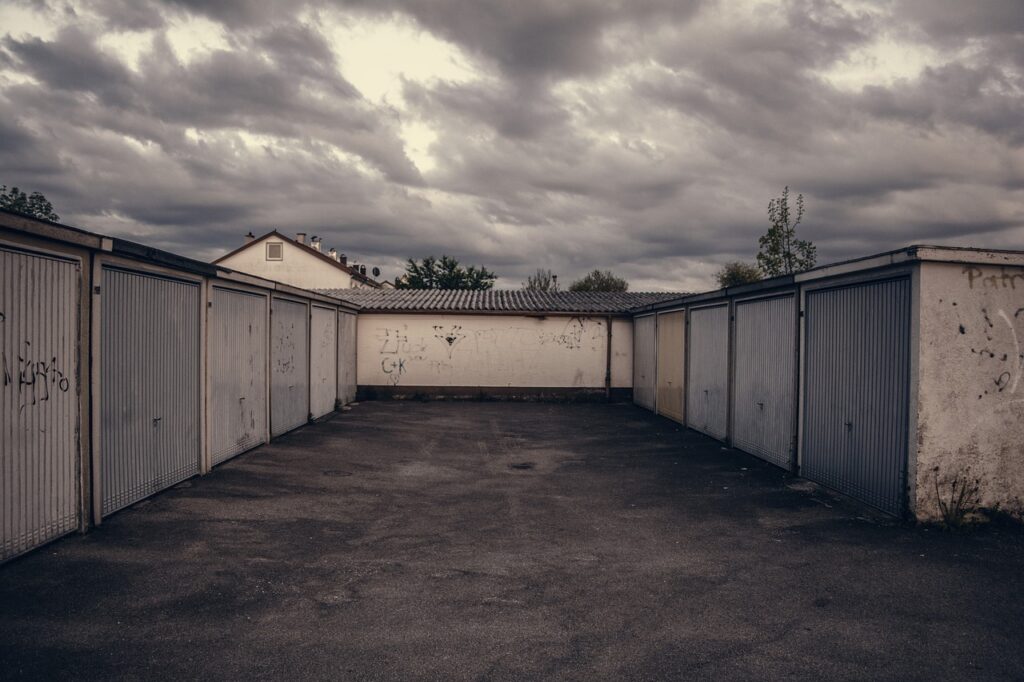 lot, garage, parking